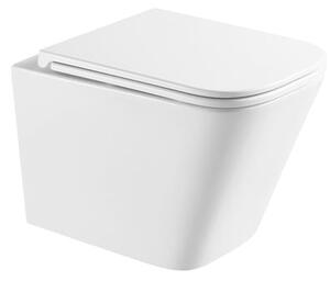 WC soft close ülőkével felakasztható SAT B-Way fehér fényes felülettel hátsó kifolyással SATBW52T