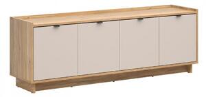 TV-állvány Lorlivo 109, Laminált forgácslap, 60x173x42cm, Kasmír, Tölgy