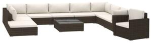 VidaXL Polyrattan Kerti Bútorszett - 11 részes