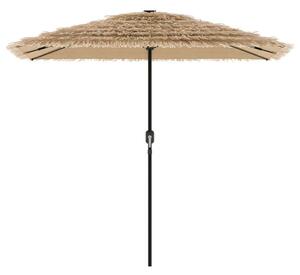 VidaXL Napernyő - Szalmatetős LED - 248cm