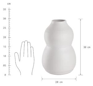 AYAKA váza, fehér 30cm