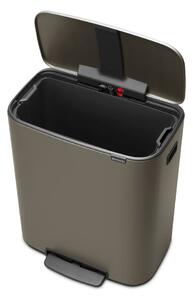 Szürke acél pedálos szemetes 60 l Bo – Brabantia