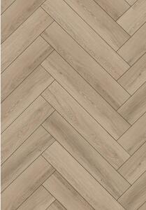 Mexen Palmdale vinyl parketta halszálka 570 x 95 mm LVT Dryback 2,5 mm, PVC alátét, 4 V-fuga, Tölgy