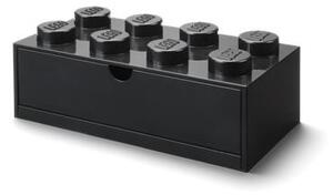Tárolódoboz íróasztalra, fiókos, LEGO Brick 4x2, fekete (L40211733)