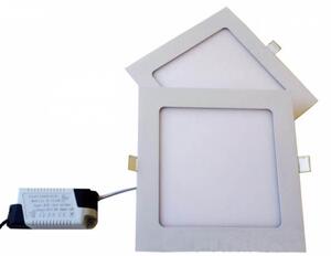 MasterLED Proma 18 W-os süllyesztett natúr fehér négyzet alakú LED-es mennyezetlámpa