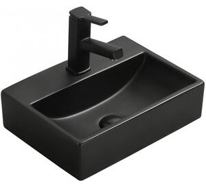 Mexen Mini munkalapra helyezhető mosdó 40 x 30 cm, fekete matt - 21094085
