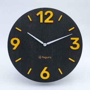 Elegáns fa falióra (Quartz - sweep) FDS-101