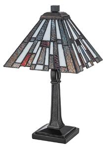 Asztali lámpa QUOIZEL, Inglenook, Bronz / Öreg Sárgaréz, Nappali, Fém, Tiffany