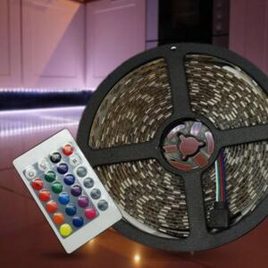 Programozható 5 M-es RGB5050 LED Szalag - Hangulattól függően választható a fény színe!