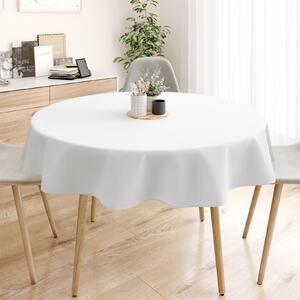 Goldea loneta dekoratív asztalterítő - fehér - kör alakú Ø 130 cm