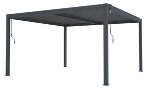 Bioklimatikus pergola G21 Austin 4x4 m, antracit színű alumínium (63900802)