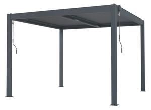 Bioklimatikus pergola G21 Austin 3×3 m, antracit színű alumínium (63900800)