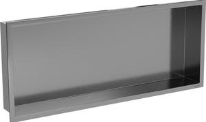 Mexen X-Wall-R fülkeres polc peremmel 75 x 30 cm, gun gray kefélt - 19E0753010