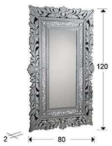 Klasszikus fali tükör, CLEOPATRA, 120x80 cm