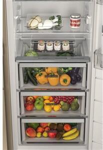 Whirlpool WHSD18A073C1P Beépíthető hűtő, 306 l, E , 6. Érzék Fresh Control funkció, prémium LED világítás, ventilátor antibakteriális szűrővel, üvegpolcok, 4db palacktartó, 3 Fresh Box, 30 dBA, 177x54x54.5 cm