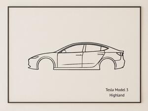 Tesla Model 3 Highland faldekoráció