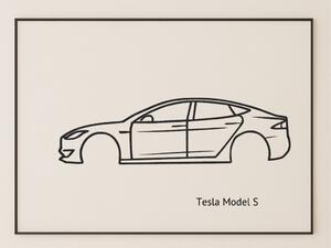 Tesla Model S faldekoráció