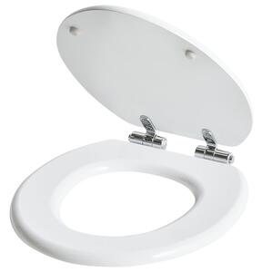 WC ülőke MAZARUNI Lassú záródású MDF Fehér