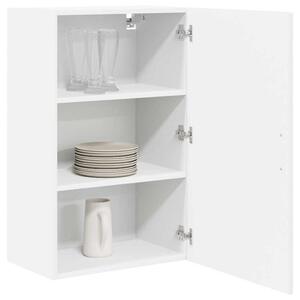 VidaXL Konyhaszekrény polcokkal ajtóval Fehér 50 x 31 x 80 cm Faanyag