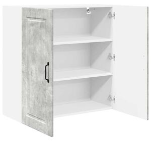 VidaXL Konyhaszekrény polcokkal Beton Szürke 80 x 31 x 80 cm Faanyag