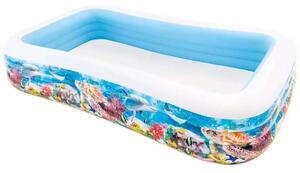Wet Set Felfújható Családi Medence - Tengeri Motívum - 305x183x56cm