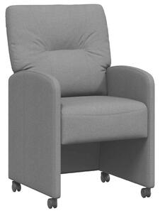 VidaXL Kerekes Étkező Székek 2 pcs Sötétszürke 57 x 67 x 95 cm szövet