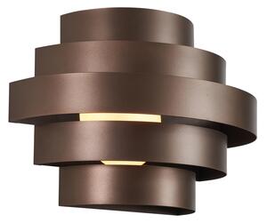 Modern bronz fali lámpa LED-del, 3 lépésben dimmelhető - Lines