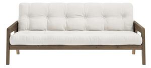 Fehér kinyitható kanapé 204 cm Grab - Karup Design