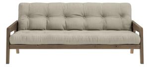 Bézs kinyitható kanapé 204 cm Grab - Karup Design