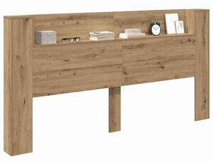 VidaXL Fejtámla fejtámlával Artisan tölgy 200 x 15 x 103,5 cm Faanyag