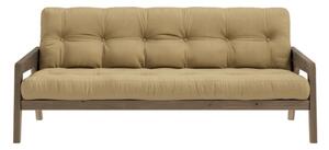 Sárga kinyitható kanapé 204 cm Grab - Karup Design