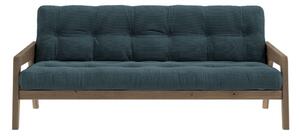 Kék kordbársony kinyitható kanapé 204 cm Grab - Karup Design