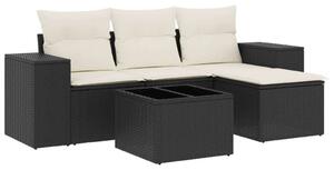 VidaXL Polyrattan Kerti Kanapé - 5 részes szett