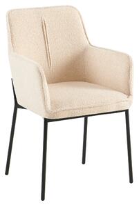 Design fotel, bézs/fekete, REMOND