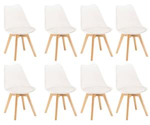 Silla étkezőszék 8 db fehér színben