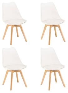 Silla étkezőszék 4 db fehér színben