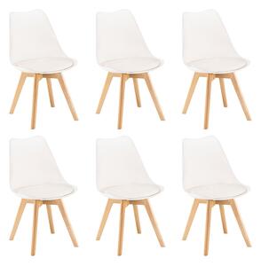 Silla étkezőszék 6 db fehér színben
