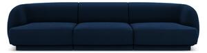 Kék bársony kanapé 259 cm Miley - Micadoni Home