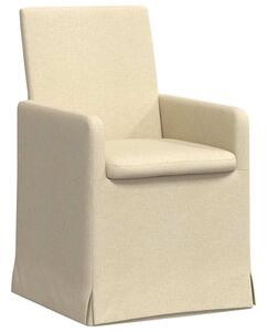 VidaXL Étkező Székek 2 pcs Krém 57 x 67 x 95 cm szövet