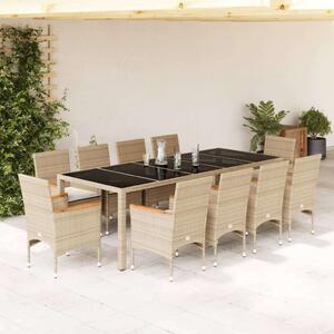 VidaXL Polyrattan Kerti Étkezőgarnitúra - 11 Fős