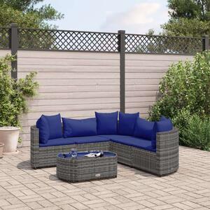 VidaXL Polyrattan Kerti Ülőgarnitúra - 6 részes