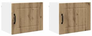 VidaXL Fali Szekrény PORTO 2 pcs Artisan tölgy 50 x 31 x 40 cm Faanyag
