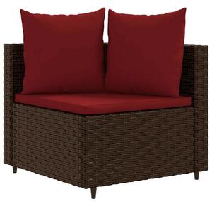 VidaXL Polyrattan Kerti Ülőgarnitúra - 9 részes, Barna