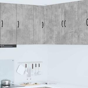 VidaXL Konyhaszekrény polcokkal Beton Szürke 57 x 57 x 80 cm Faanyag