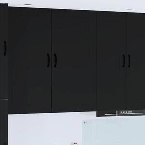 VidaXL Konyhaszekrény polcokkal Fekete 50 x 31 x 100 cm Faanyag
