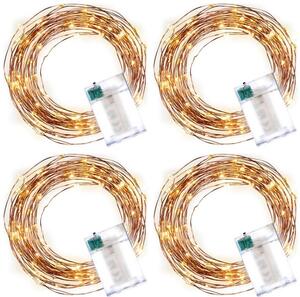 NEXOS Fényfüzér 4x 20 miniLED Meleg fehér