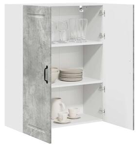 VidaXL Konyhaszekrény polcokkal Beton Szürke 80 x 31 x 100 cm Faanyag
