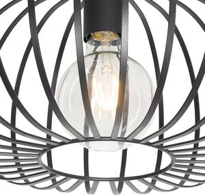 Design mennyezeti lámpa fekete 39 cm - Johanna