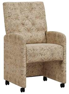 VidaXL Kerekes Étkező Székek 2 pcs Világosszürke 58 x 67 x 97 cm