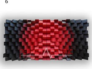 Fali panel 70x140x7cm-design panel - diffúzor 6 szín - 120x60x7cm